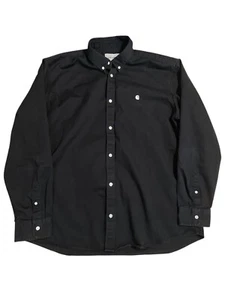 Carhartt Madison Shirt Men's Size XXL Black Button-Up Embroidered Casual Dressy - Picture 1 of 8