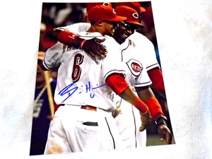 BILLY HAMILTON  Signed Reds 8x10 Photo -Lifetime Guaranteed Authentic - Picture 1 of 3
