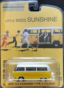 GREENLIGHT VW T2 BUS ""LITTLE MISS SUNSHINE" VANAGON GIRASOL AMARILLO - EMBALAJE ORIGINAL/SIN USAR SIN USAR - Imagen 1 de 7