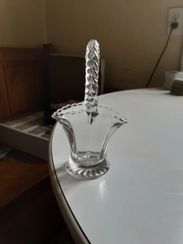 Vintage Small Crystal Basket Cover