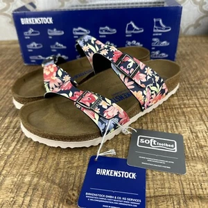Birkenstock SYDNEY Supernatural Flowers Navy SOFT FOOTBED New With Box Size 36 - Picture 1 of 10