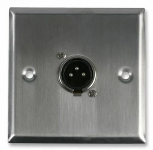 PRO SIGNAL - Plaque murale AV avec prise XLR mâle 3 broches - Photo 1/1