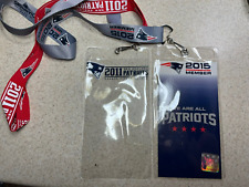 (2) New England Patriots Season Ticket Holder Lanyard Lot 2 Super Bowl Champions