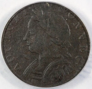 1787 1/2p W-2810 Connecticut Mailed Bust Left Colonial ANACS VF 25 Details - Picture 1 of 5
