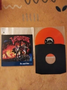 VENDETTA - Go and live...stay and die   LP  1987/2020  HAMMERHEART  orange vinyl - Bild 1 von 2