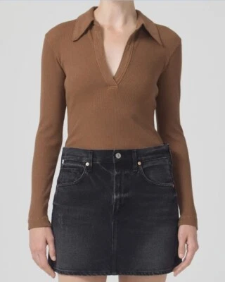 NWT Citizens of Humanity -  Alba Polo Malt Ball - Size S COH Anthropologie  - Image 1 of 4