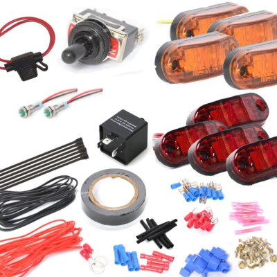 Yamaha Viking Turn Signal Led Light Kit Street Legal Toggle Switch with Wire - Image 1 of 4