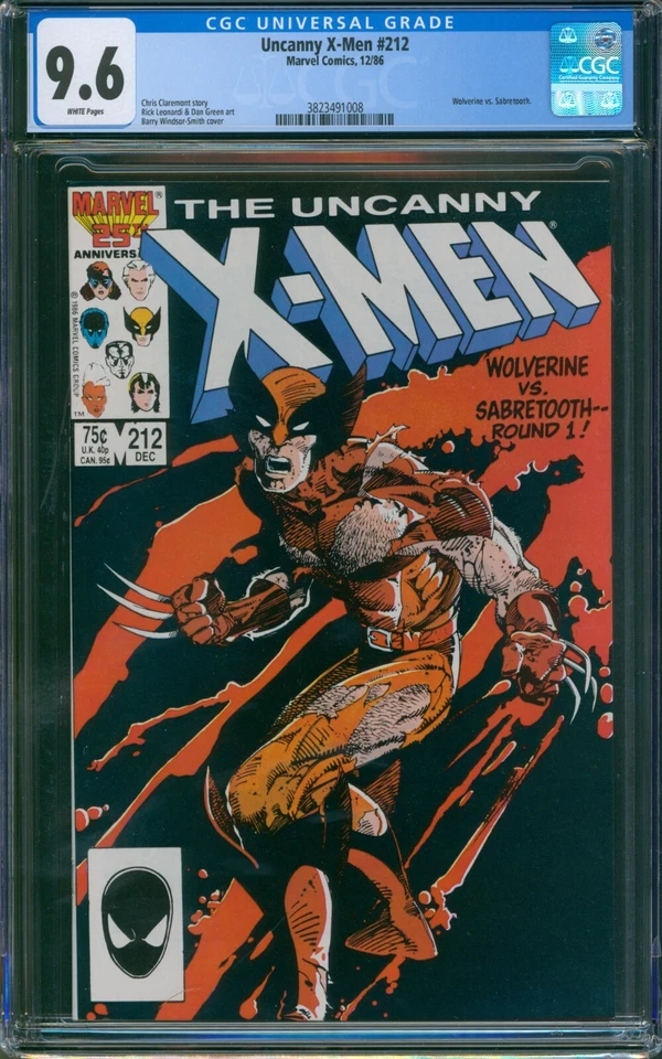 The Uncanny X-Men #212 (Marvel Comics December 1986)