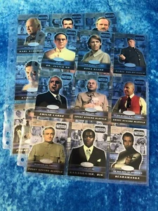James Bond 40th Anniversary Bond Villains Cards Complete Chase Set Rittenhouse - Picture 1 of 5