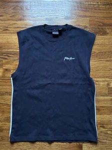 Suéter Chaleco Pullover Y2K Años 90 Phat Farm Escritura De Colección Azul Marino MUESTRA LG - Imagen 1 de 8