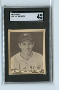 1940 Playball Ray Hayworth New York Giants #155 ⭐️💥🎯 SGC Graded 4 - Picture 1 of 2