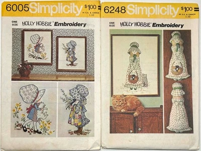 Simplicity Holly Hobbie Embroidery Transfers 6005 & 6248 One Size - Image 1 of 2