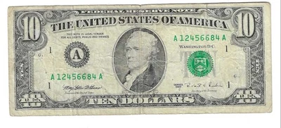 Boston $10 Note Series 1995  LOT 113 - Image 1 of 2