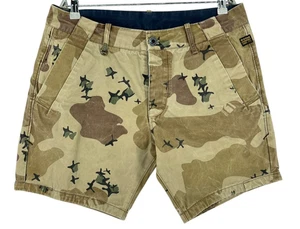 G-STAR Bronson Sports Camou Men Casual Chino Shorts Size W34 - Picture 1 of 9