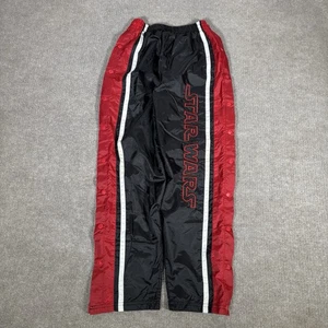 Vintage 90er Star Wars Trainingshose Jugend Junge 12 schwarz Windbreaker gefüttert Tear Away - Bild 1 von 10