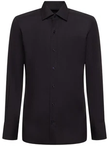 TOM FORD Black Cotton Shirt New & Authentic - Picture 1 of 2