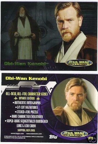 SDCC Star Wars Evolution Obi-Wan Kenobi P1 Promo Card. - Image 1 of 1