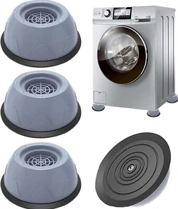 SET 4 PIEDINI CUSCINETTI ANTIVIBRAZIONE UNIVERSALI ANTISCIVOLO PER LAVATRICE - Foto 1 di 4