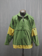 Vintage Snowboard Jacket - Sims Green and Yellow Pullover - Men's Large