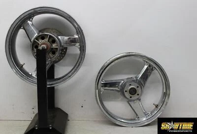 00-01 KAWASAKI NINJA ZX12R CROMO RUEDAS DELANTERAS TRASERAS PAR RUEDAS Foto 1 de 4