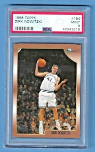 1998 Topps Dirk Nowitzki Mavericks #154 Rookie PSA 9 #49943619 HOF 2023 - Picture 1 of 2