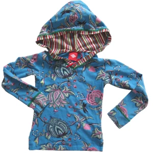 Oilily Floral Hooded T-Shirt Top / Girls 140 or 8-10 Yrs - Picture 1 of 6