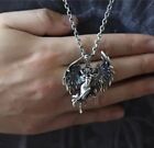 Goth Punk Sexy Goddess Unisex Pendant Angel Wing Necklace Long Chain Jewelry