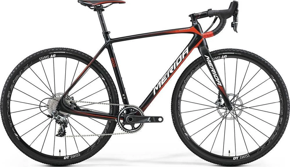 Merida Cyclocross 9000 Carbon Rennrad schwarz/rot Neu Mittelgroßer Rahmen - Bild 1 von 4