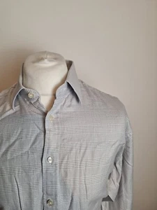 Camisa Charles Tyrwhitt Gris Beige Cuadros 17" - 35" Ajuste Regular Puño con Botones - Imagen 1 de 5