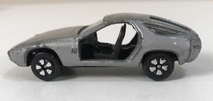 VINTAGE PLAYART SILVER PORSCHE 928 DIECAST CAR - Picture 1 of 6