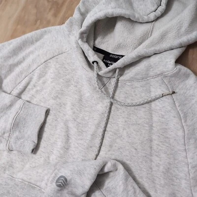 Sudadera con capucha Solaris gris mediano polar liso para hombre Foto 1 de 4