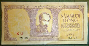 Rare Bank Note - North Vietnam - 1952 - Ho Chi Minh - 5 DONG - Viet Minh - C.350 - Picture 1 of 4