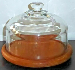 Vassoio per formaggio o piccolo vintage Goodwood con coperchio a cupola in vetro - Foto 1 di 3