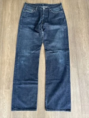Pantalones de mezclilla Paul Smith R103 W34 L34"" azul medio pierna recta excelente estado para hombre Foto 1 de 4