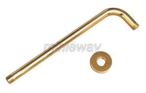 Gold Messing Duschkopf Verlängerungsrohr 12,6" lange Wandabdeckung Duscharm msh102 - Bild 1 von 4