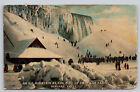 Postcard NY Niagara Falls An Ice Mountain At The Foot Of The American Falls A1
