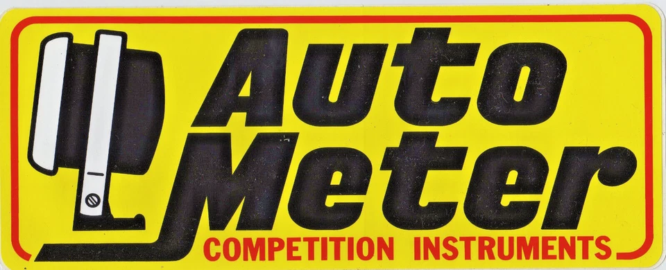 Calcomanía AutoMeter Instrumentos de Competición Contingencia de Carrera NHRA NASCAR IHRA 9X3.75 Foto 1 de 1