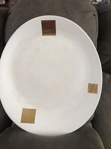 Georges Briard Egg-shaped serving platter 22 kt cubic design - Picture 1 of 3