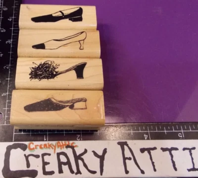 ZAPATOS MUJER VINTAGE ZAPATILLAS 4 SELLO GOMA INKADINKADO 8478Y CREAKYATTIC Foto 1 de 2