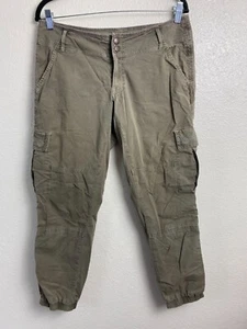 Pantaloni jogger cargo PRANA verde oliva donna 6 utility Y2K anni 90 escursionismo campeggio outdoor - Foto 1 di 17
