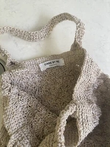 ‘Care By Me’ Luxury Beach Tote Bag Crochet Raffia Boho NEW WORTH £75 - Picture 1 of 16