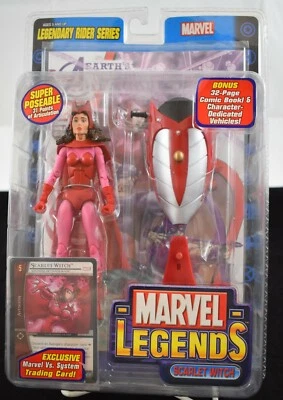Figura de acción Marvel Legends Bruja Escarlata sellada 2005 71163 ToyBiz Foto 1 de 4