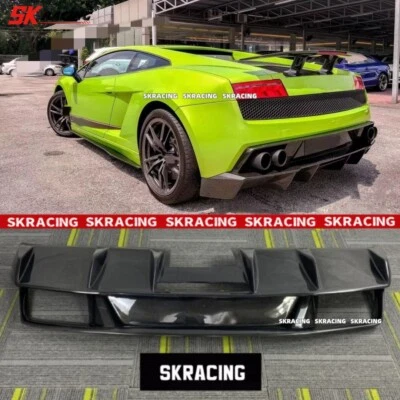 Диффузор кромки заднего бампера из углеродного волокна для Lamborghini Gallardo LP550 LP560 LP570 - Изображение 1 из 4