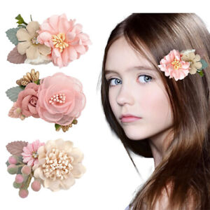 Fashion Flower Hair Clips Hairpin Girls Children Headwear Hair Accessories New