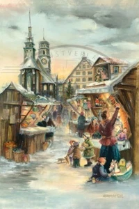 Bildchen Nostalgie Adventskalender Kinderfreuden Olewinski &Tochter 2 Grössen - Bild 1 von 4