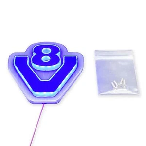 1/14 Cabin 5V LED Light Box Metal V8 Logo Lamp for RC Tractor Dumper R470 770S - Picture 1 of 9