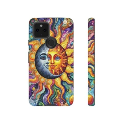 IPhone & Samsung protector cases, Tough double layers. Sun & Moon - Image 1 of 3