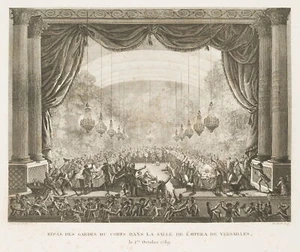 BERTHAULT (*1737) nach PRIEUR (*1759), Festmahl des Gardes du Corps in Versaille - Imagen 1 de 4