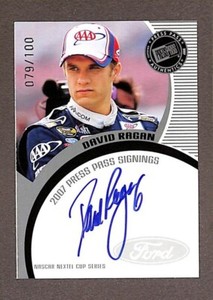 2007 Press Pass Press Pass Signings Silver David Ragan Rookie Auto /100