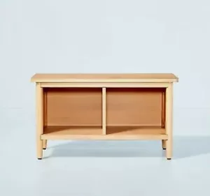 2-Cube Wood Storage Cabinet - Natural- Hearth & Hand w/ Magnolia 33"Wx15.7"Dx18H - Picture 1 of 5